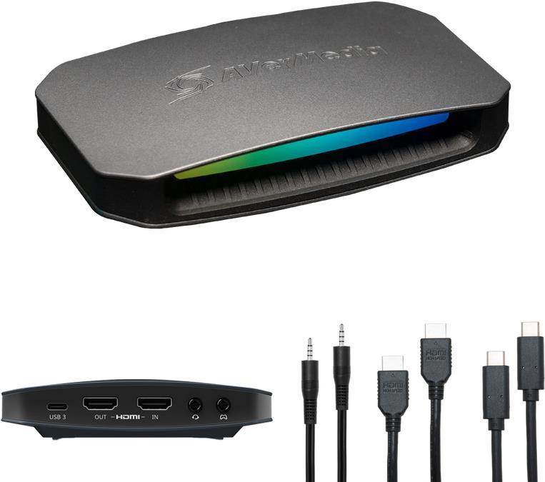 AVerMedia 61GC553G20BV - Schwarz - USB 3.2 Gen 1 (3.1 Gen 1) - 3840 x 2160 Pixel - Spielekonsole - PC - 2160p - 1440p - 1080p - 1080i - 720p - 576p - 576i - 480p - 480i - 60 fps (61GC553G20BV)