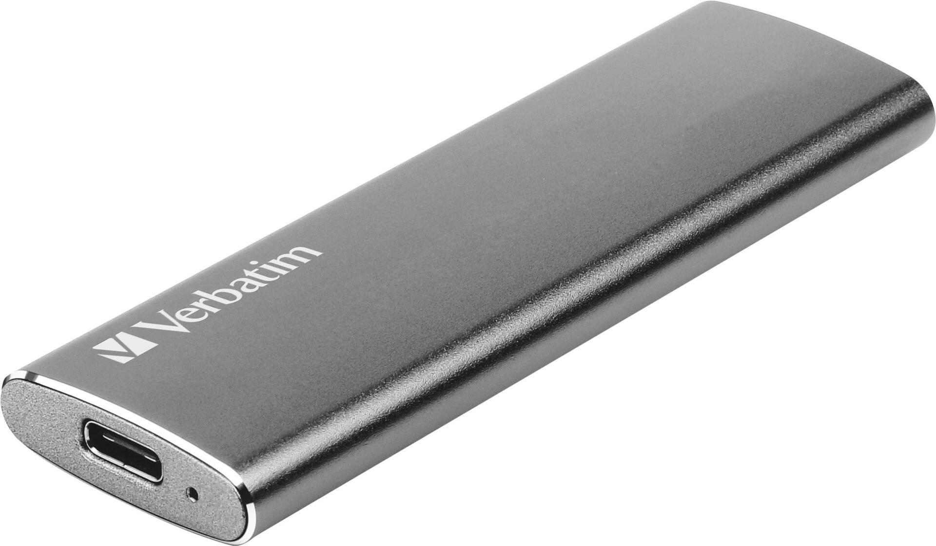 Verbatim Vx500 - SSD - 1TB - extern (tragbar) - USB 3,2 Gen 2 (USB-C Steckverbinder) - Space-grau (47444)