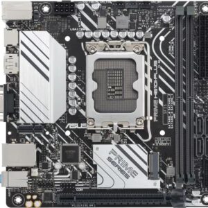 ASUS PRIME H610I-PLUS-CSM - Motherboard - Mini-ITX - LGA1700-Sockel - H610 Chipsatz - USB 3,2 Gen 1 - Gigabit LAN - Onboard-Grafik (CPU erforderlich) - HD Audio (8-Kanal) (90MB1GB0-M0EAYC)