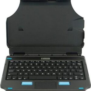 Zebra Gamber-Johnson 2-in-1 - Tastatur und Foliohülle (Hülle) - aufsetzbar - mit Touchpad, Maustasten - POGO pin - QWERTY - GB (3PTY-GJ-7160-1789-01)