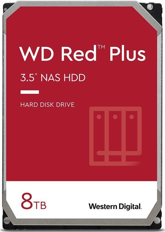 WD Red Plus WD80EFPX - Festplatte - 8TB - intern - 3,5" (8,9 cm) - SATA 6Gb/s - 5640 rpm - Puffer: 256MB (WD80EFPX)