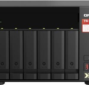 QNAP TS-673A - NAS-Server - 6 Schächte - SATA 6Gb/s - RAID JBOD, 0, 1, 10, 50, 60, 5, 6 - RAM 8GB - 2,5 Gigabit Ethernet - iSCSI Support - mit QSW-1105-5T Switch (TS-673A-SW5T)