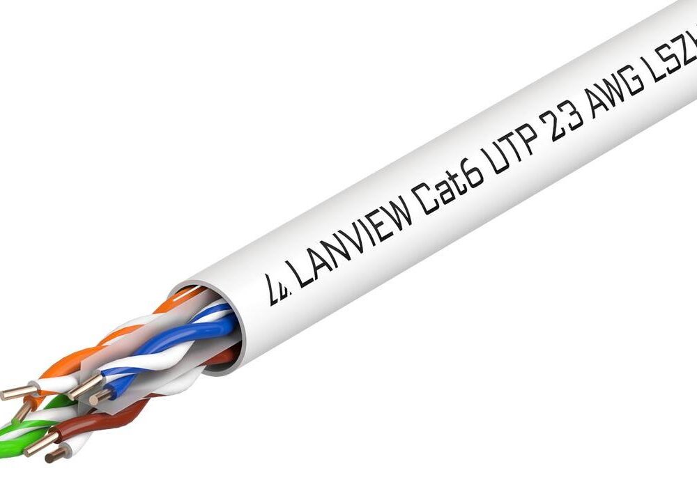Lanview LVN122112. Kabellänge: 305 m, Kabelstandard: Cat6, Kabelschirmung: U/UTP (UTP), Datenübertragungsrate: 10000 Mbit/s (LVN122112)