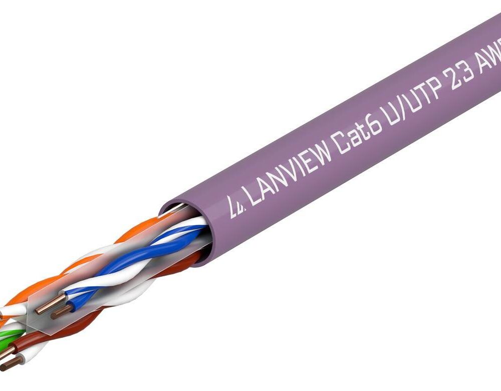 Lanview LVN122150 Netzwerkkabel Violett 305 m Cat6 U/UTP (UTP) (LVN122150)
