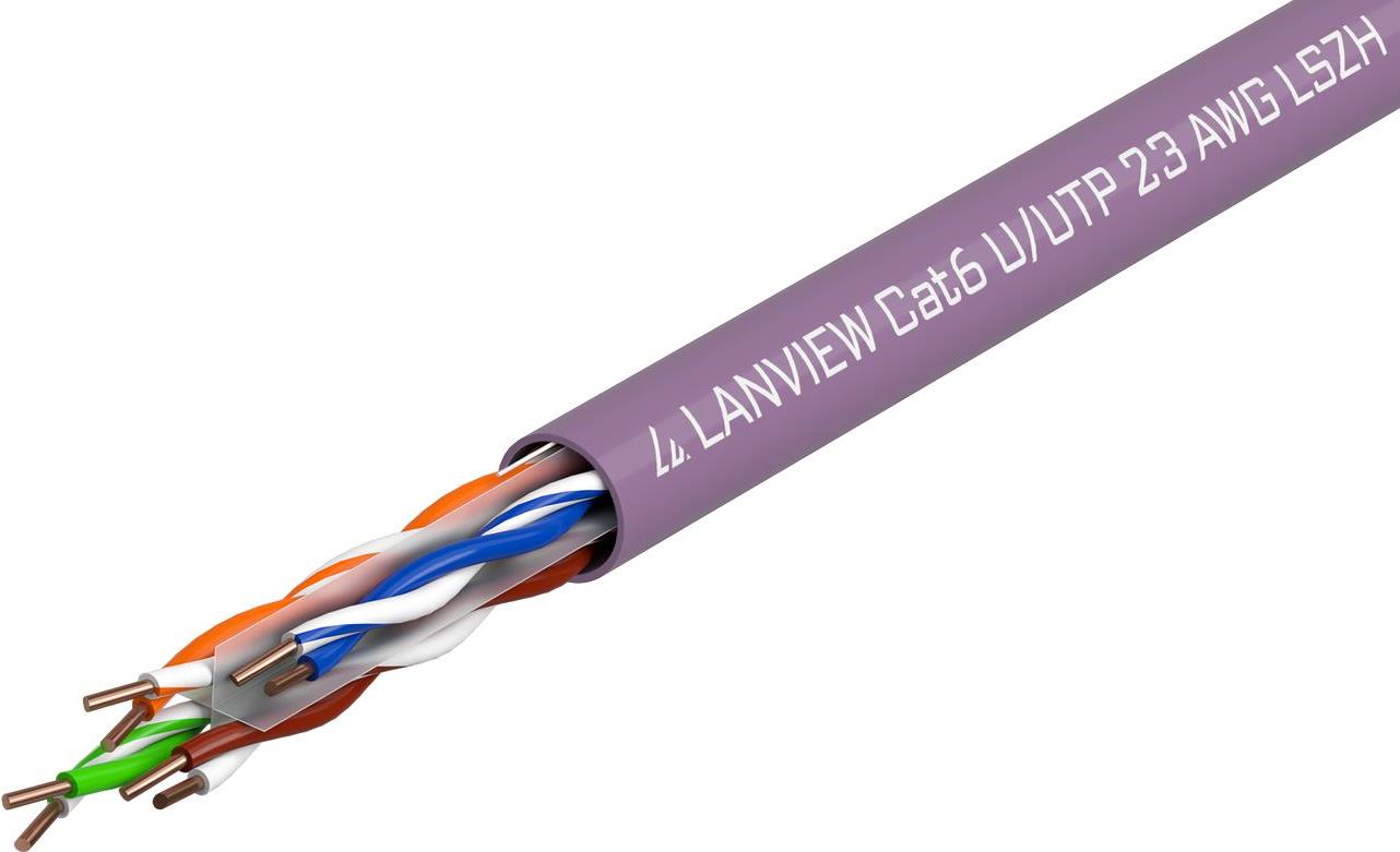 Lanview LVN122150 Netzwerkkabel Violett 305 m Cat6 U/UTP (UTP) (LVN122150)