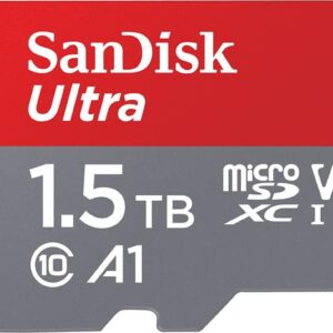 SanDisk Ultra - Flash-Speicherkarte (microSDXC-an-SD-Adapter inbegriffen) - 1,5TB - A1 / UHS Class 1 / Class10 - microSDXC UHS-I (SDSQUAC-1T50-GN6MA)