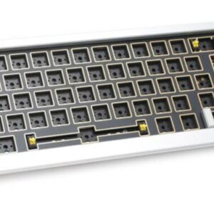 Ducky Outlaw 65 Gaming Tastatur Barebone - silber ANSI - Mechanische Gaming-Tastatur im SF-Format (65 %) - ANSI-Tastenlayout - Hot-Swap-fähig - mit RGB-Beleuchtung - Gehäuse aus Aluminium - Barebone: ohne Switches und Keycaps - Eigenbau erforderlich (PKOU2367AST-ANSI02)