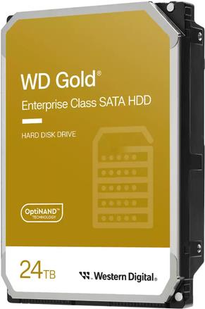 WD Gold - Festplatte - Enterprise - 24TB - intern - 3,5" (8,9 cm) - SATA 6Gb/s - 7200 rpm - Puffer: 512MB (WD241KRYZ)
