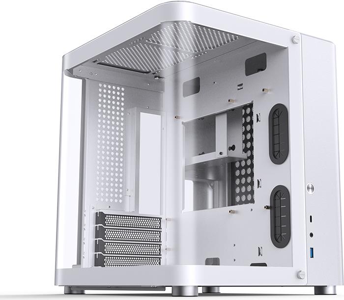 Jonsbo TK-1 2.0 - Mini Tower - PC - Weiß - ITX - micro ATX - Stahl - Gehärtetes Glas - Gaming (TK-1 WHITE)