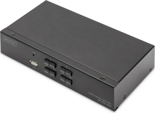 Digitus KVM Switch - 4x1 DP - DP Out,USB (DS-12891)