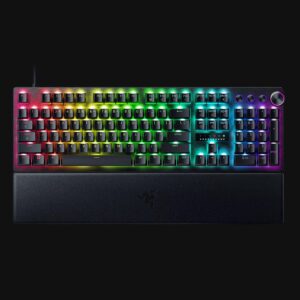 Razer Huntsman V3 Pro - Tastatur - full size - mit LED array indicator - Hintergrundbeleuchtung - USB-C - QWERTZ - Deutsch - Tastenschalter: Razer Analog Optical Switches (Gen-2) (RZ03-04970400-R3G1)