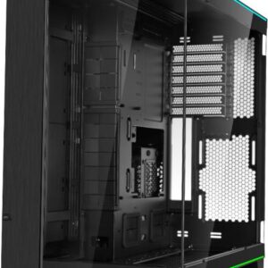 Lian Li O11D EVO RGB Tempered Glass - schwarz - Vielseitiger und geräumiger Midi-Tower - Front- und Seitenteil aus Tempered Glass - mit flexibler Radiator- und hochkantiger Grafikkartenmontage - innovativer Reverse Mode - Radiatoren bis 420 mm - für bis zu 10 Lüfter - 1x USB 3.1 Typ C / 2x USB 3.0 Typ A  ... (O11DERGBX)
