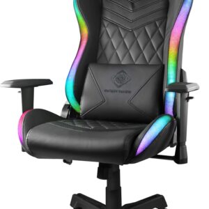 Deltaco GAM-080 Gamingstuhl Kunstleder m. RGB LED pink (GAM-080-P)