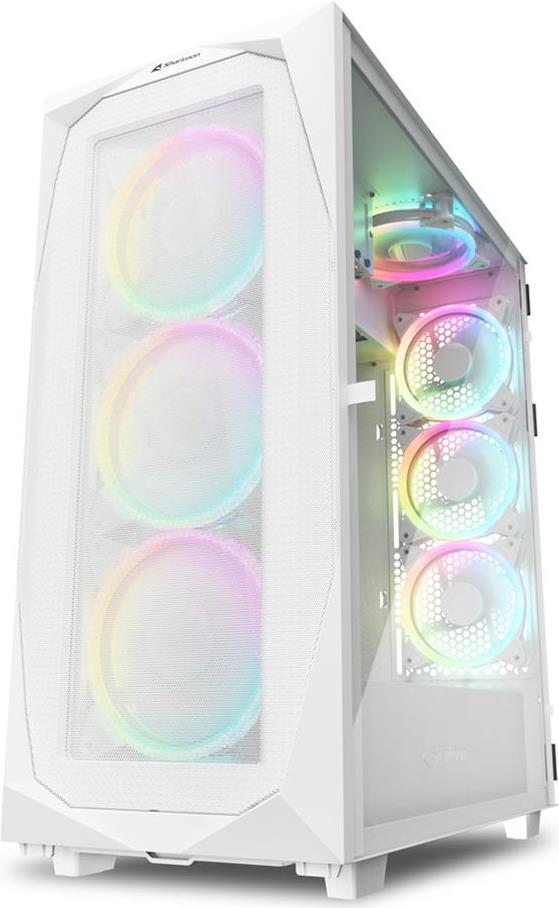 Sharkoon REV300 - Tower - PC - Schwarz - ATX - EATX - micro ATX - Mini-ITX - Gehärtetes Glas - Taschenlüfter (4044951039593)