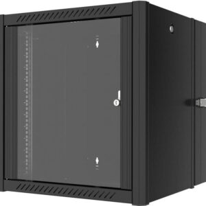 Lanview RWP12U45BL-D Rack 12U Wandmontiertes Regal Schwarz (RWP12U45BL-D)
