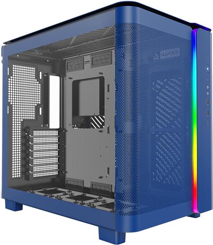 Montech KING 95 - Midi Tower - PC - Blau - ATX - micro ATX - Mini-ITX - Gehärtetes Glas - SPCC - Gaming (KING95P)
