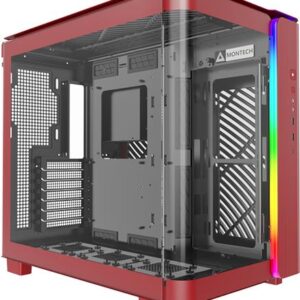 Montech KING 95 - Midi Tower - PC - Rot - ATX - micro ATX - Mini-ITX - Gehärtetes Glas - SPCC - Gaming (KING95R)