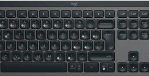 Logitech MX Keys S - Tastatur - hinterleuchtet - kabellos - Bluetooth LE - QWERTZ - Tschechisch - Tastenschalter: Scissor-Key - Graphite (920-011590)