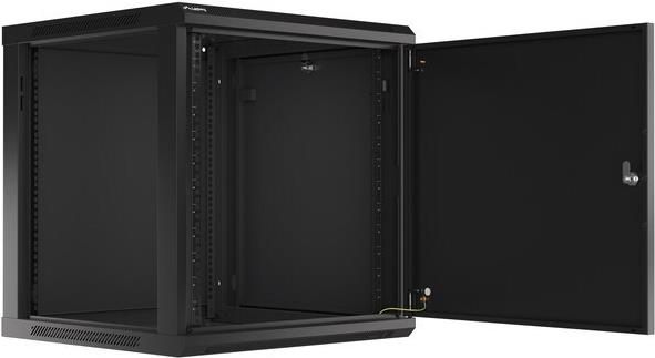 Lanberg WF01-6612-00B Rack 12U Wandmontiertes Regal Schwarz (WF01-6612-00B)