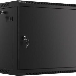Lanberg Rack Wandschrank 19" 9U/600X450 Metalltür schwarz (WF01-6409-00B)