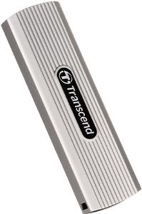 Transcend ESD320A - SSD - verschlüsselt - 1TB - extern (tragbar) - USB 3,2 Gen 2x1 - 256-Bit-AES - Soft Gray (TS1TESD320A)