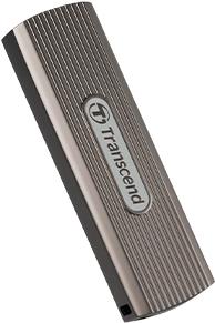 Transcend ESD330C - SSD - verschlüsselt - 1TB - extern (tragbar) - USB (USB-C Steckverbinder) - 256-Bit-AES - Dark Grayish Brown (TS1TESD330C)