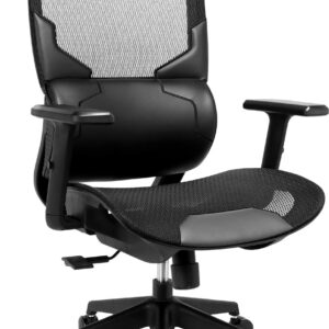 Sandberg ErgoFusion - Gaming-Sessel - ergonomisch - Armlehnen - T-förmig - Neigen - Drehgelenk - Polyurethan-Kunstleder, Meshgewebe (640-95)