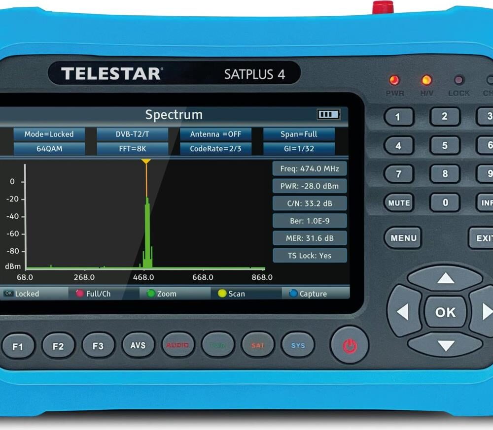 Telestar SATPLUS 4 - Schwarz - Blau - 255 mm - 55 mm - 181 mm - 1,13 kg (5401254)