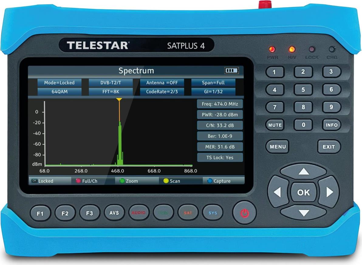 Telestar SATPLUS 4 - Schwarz - Blau - 255 mm - 55 mm - 181 mm - 1,13 kg (5401254)