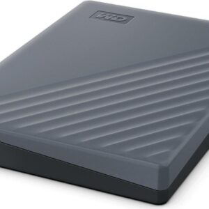 WD My Passport WDBWML0020BGY - Festplatte - verschlüsselt - 2TB - extern (tragbar) - USB 3,2 Gen 1 (USB-C Steckverbinder) - 256-Bit-AES - Silicon Gray (WDBWML0020BGY-WESN)