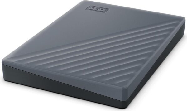 WD My Passport WDBWML0020BGY - Festplatte - verschlüsselt - 2TB - extern (tragbar) - USB 3,2 Gen 1 (USB-C Steckverbinder) - 256-Bit-AES - Silicon Gray (WDBWML0020BGY-WESN)