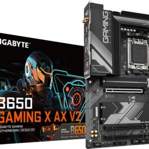 Gigabyte B650 GAMING X AX V2 - 1.X - Motherboard - ATX - Socket AM5 - AMD B650 Chipsatz - USB-C 3,2 Gen2, USB 3,2 Gen 2, USB 3,2 Gen 1, USB-C 3,2 Gen 2x2 - 2,5 Gigabit LAN, Wi-Fi 6E, Bluetooth - Onboard-Grafik (CPU erforderlich) - HD Audio (8-Kanal) (B650 GAMING X AX V2)