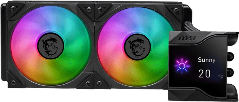 MSI MPG CORELIQUID D240 - Prozessor-Flüssigkeitskühlsystem - Kühlergröße: 240 mm - (für: LGA1156, LGA1155, LGA1150, LGA1151, AM4, TR4, sTRX4, LGA1200, LGA1700, AM5) - Kupfer - 120 mm (936-6A1611-003)