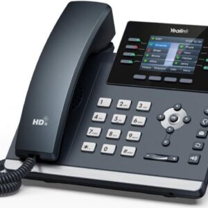 Yealink SIP-T44U - VoIP-Telefon mit Rufnummernanzeige - fünfwegig Anruffunktion - SIP, RTCP-XR, VQ-RTCPXR, SRTP - 12 Leitungen - Classic Gray (1301214)