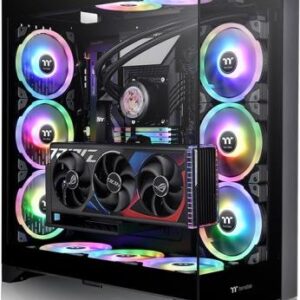 Thermaltake CTE E600 MX - Mid tower - E-ATX - Seitenteil mit Fenster (gehärtetes Glas) - keine Spannungsversorgung (PS/2) - Schwarz - USB/Audio (CA-1Y3-00M1WN-00)