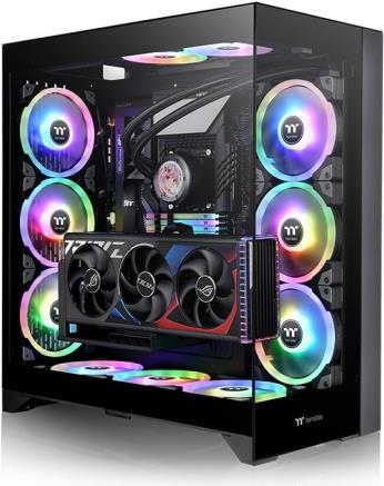 Thermaltake CTE E600 MX - Mid tower - E-ATX - Seitenteil mit Fenster (gehärtetes Glas) - keine Spannungsversorgung (PS/2) - Schwarz - USB/Audio (CA-1Y3-00M1WN-00)