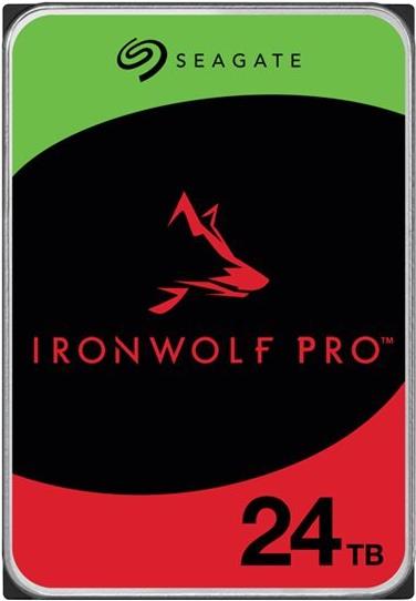 Seagate IronWolf Pro ST24000NT002 - Festplatte - 24TB - intern - 3,5" (8,9 cm) - SATA 6Gb/s - 7200 rpm - Puffer: 512MB - mit 3 Jahre Seagate Rescue Datenwiederherstellung (ST24000NT002)
