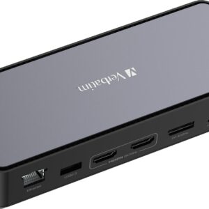 Verbatim Pro - Dockingstation - USB-C - 2 x HDMI, DP - 1GbE - 100 Watt (32171)