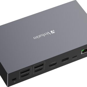 Verbatim Pro - Dockingstation - USB-C - 2 x DP, 3 x HDMI - 1GbE - 120 Watt (32172)