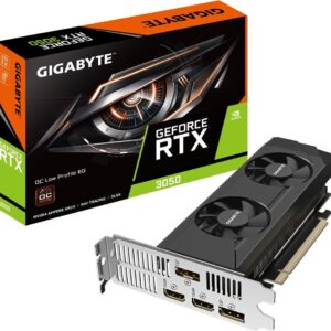 Gigabyte GeForce RTX 3050 OC 6G - Grafikkarten - GF RTX 3050 - 6GB GDDR6 - PCIe 4,0 Low-Profile - 2 x DisplayPort, 2 x HDMI - Box (GV-N3050OC-6GL)