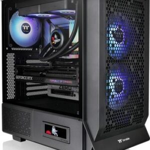 Thermaltake Ceres 330 TG - Midi Tower - PC - Schwarz - ATX - EATX - micro ATX - Mini-ITX - SPCC - Gehärtetes Glas - 18,5 cm (CA-1Y2-00M1WN-01)
