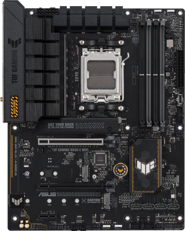 ASUS TUF GAMING B650-E WIFI - Motherboard - ATX - Socket AM5 - AMD B650 Chipsatz - USB-C Gen2, USB 3,1 Gen 2 - Wi-Fi, Bluetooth - Onboard-Grafik (CPU erforderlich) - HD Audio (8-Kanal) (90MB1GT0-M0EAY0)
