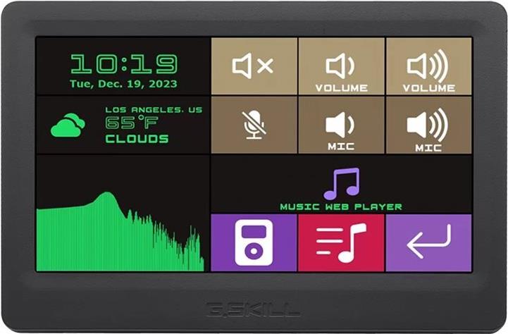 G.Skill WigiDash - Touchscreen mit LCD Anzeige - kapazitiv - kabelgebunden - USB (GD-A7PCCSK-WGD)