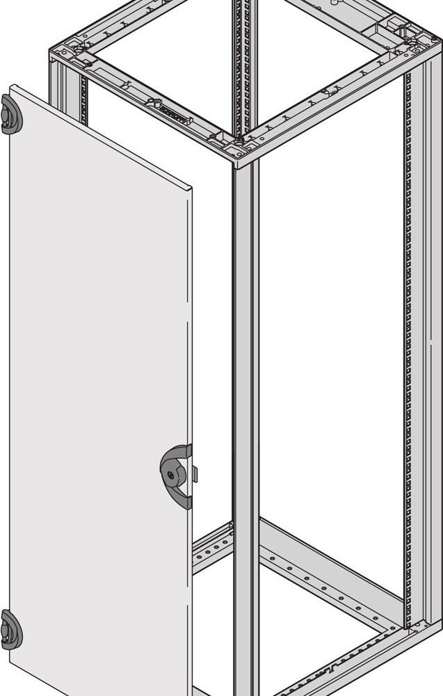 SCHROFF STAHLTUER 180 GRAD 9HE 7035 - Stahltür - (26230021)