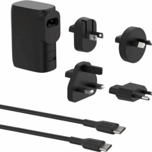 Belkin BoostCharge - Power Bank / Stromadapter - 5000 mAh - 25 Watt - Fast Charge, PD 3,0 - 2 Ausgabeanschlussstellen (USB, 24 pin USB-C) - Schwarz (BPZ003BT1MBK-B6)