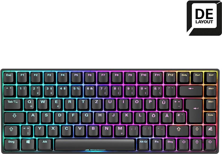 Sharkoon SKILLER SGK50 S3 Tastatur USB QWERTZ Deutsch Schwarz (4044951039142)