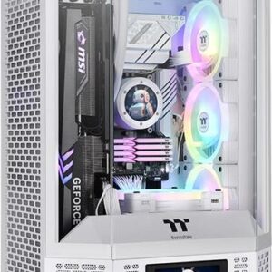 Thermaltake The Tower 300 Snow - Micro Tower - mini ITX / micro ATX - Seitenteil mit Fenster (gehärtetes Glas) - keine Spannungsversorgung - snow - USB/Audio (CA-1Y4-00S6WN-00)