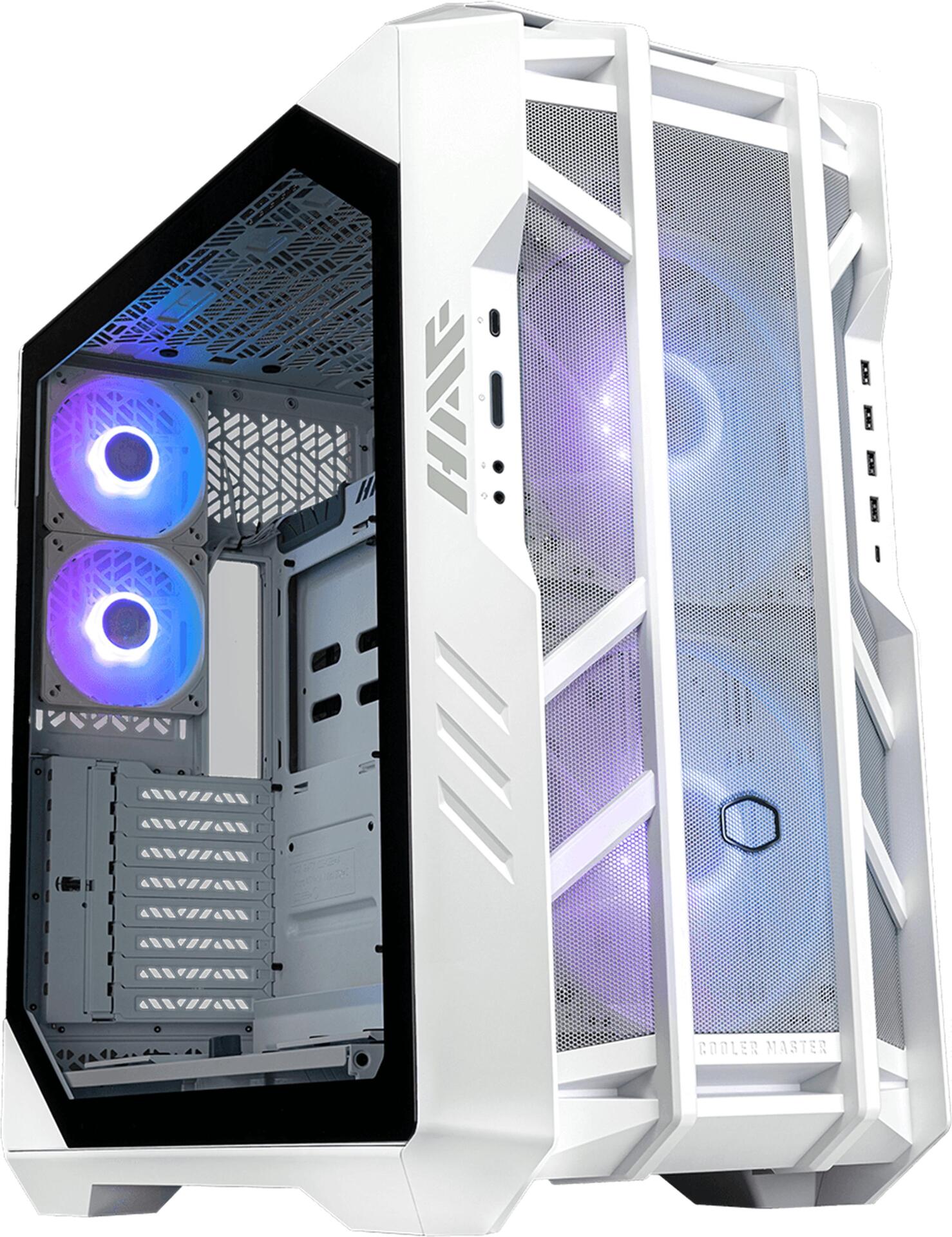 Cooler Master HAF 700 THE BERSERKER - FT - SSI EEB - Seitenteil mit Fenster (gehärtetes Glas) - keine Spannungsversorgung (ATX) - weiß - USB/Audio (H700-WGNN-S00)