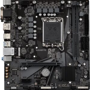 Gigabyte H610M S2H V2 Micro-ATX DDR5-SRAM Mainboard - LGA1700-Sockel - H610 Chipsatz - USB 3.2 Gen 1 - Gigabit LAN - Onboard-Grafik (CPU erforderlich) - HD Audio (8-Kanal) (H610M S2H V2)
