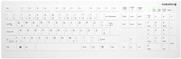 CHERRY Active Key AK-C8112 - Tastatur - Wischdesinfektion, flaches Tastenprofil - waschbar - kabellos - 2,4 GHz - QWERTZ - Deutsch - weiß (AK-C8112-FU1-W/DE)